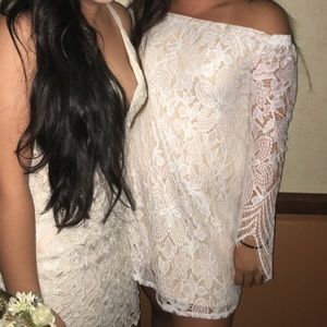 White lace dress